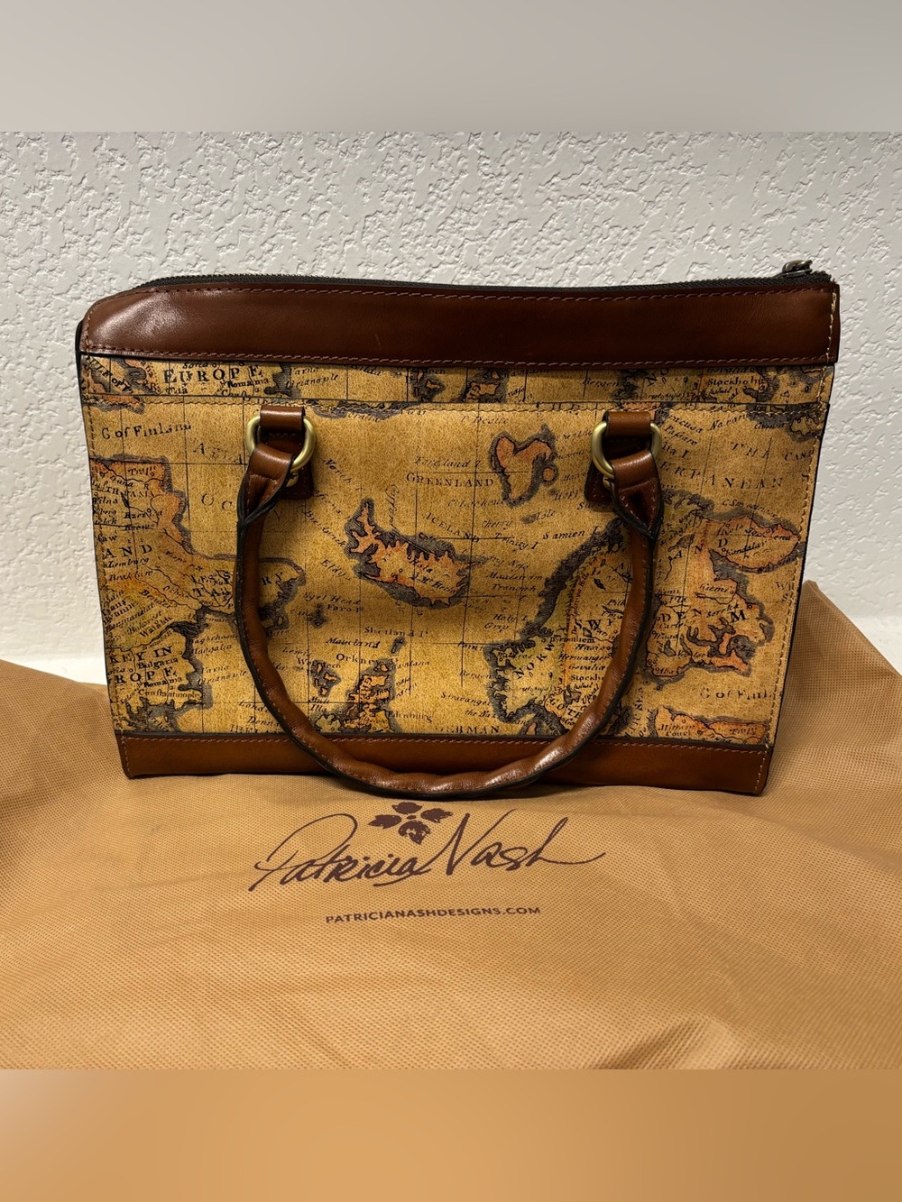 Patricia Nash Vintage Map Bag